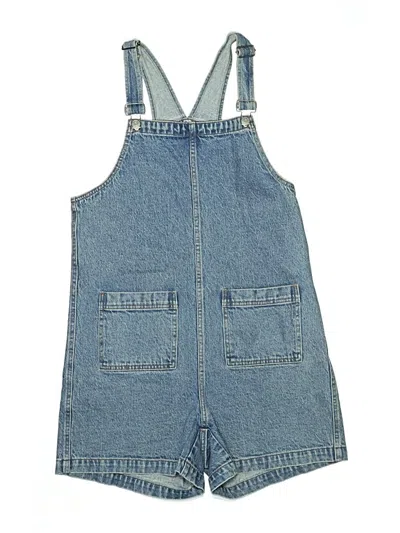 Pre-owned Madewell Overall Shorts In Blue