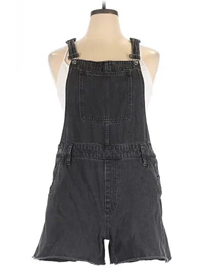 Pre-owned Madewell Overall Shorts In Gray