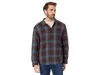 Madewell Oversized Easy Shirt Mens Brown Plaid Long Sleeve Button Up Gbo90 In Blue