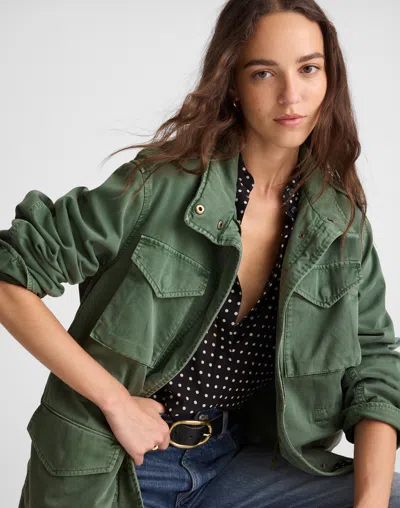 Madewell Oversized Field Jacket In Green