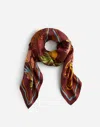 Madewell Oversized Silk Bandana In Burgundy