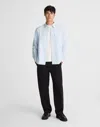 Madewell Oxford Stripe Work Shirt In Blue