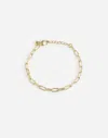 Madewell Paperclip Chain Bracelet In Pale Gold