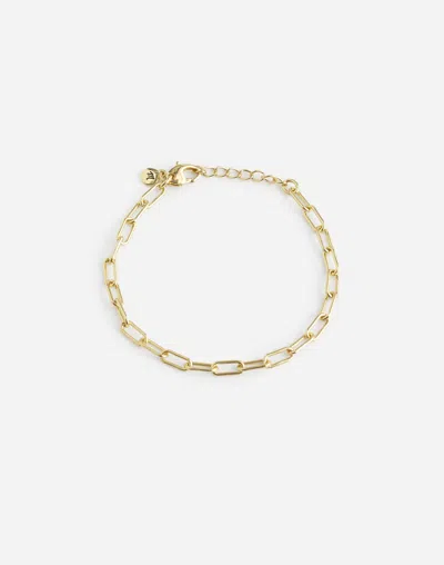 Madewell Paperclip Chain Bracelet In Pale Gold
