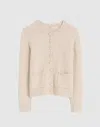 Madewell Patch-pocket Cotton-blend Cardigan In Neutral