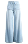 Madewell Patch Pocket Ahern Wash Super Wide Leg Jean In Ahern Wash