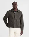 Madewell Patch Pocket Work Jacket In Gray