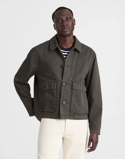 Madewell Patch-pocket Work Jacket In Gray