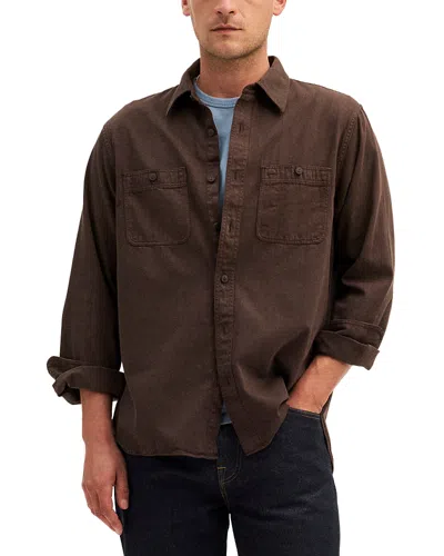 Madewell Patch Pocket Work Shirt In Brown