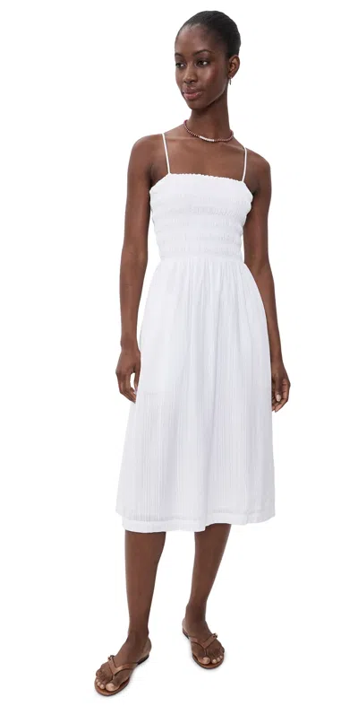 Madewell The Peyton Midi Dress In White