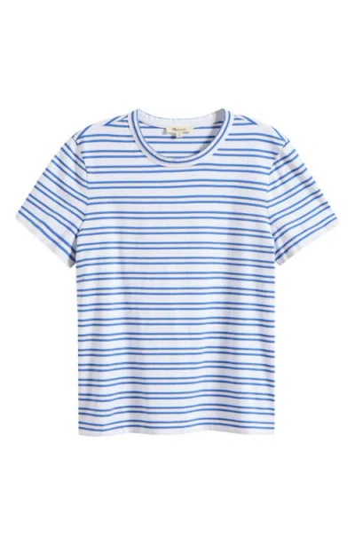 Madewell Perfect Crewneck Cotton Jersey T-shirt In Blue