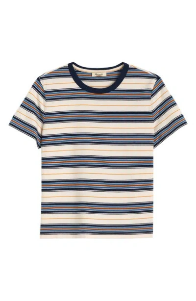 Madewell Perfect Crewneck Cotton Jersey T-shirt In Multi