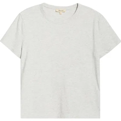 Madewell Perfect Crewneck T-shirt In Gray