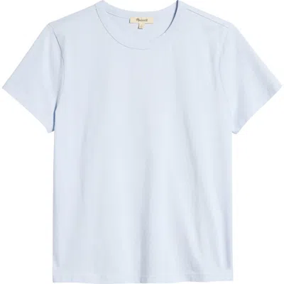 Madewell Perfect Crewneck T-shirt In Soft Blue
