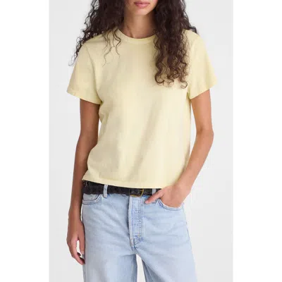 Madewell Perfect Crewneck T-shirt In Yellow