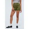 Madewell Perfect Military Twill Shorts In Desert Olive