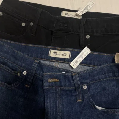 Pre-owned Madewell Perfect Vintage Flare Jeans. 2 Dark Blue And Black. Size 30.