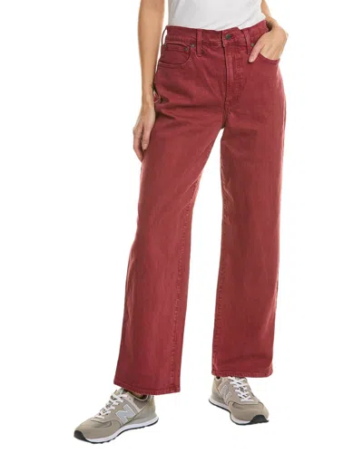 MADEWELL MADEWELL PERFECT VINTAGE RED WIDE LEG JEAN