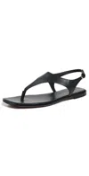 Madewell Piaule Thong Ankle Strap Sandals True Black In True Black
