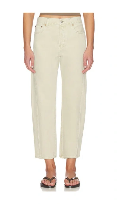 Madewell Pieced Barrel Jeans In Neutral