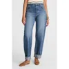 Madewell Pieced Barrel Leg Jeans In Blue