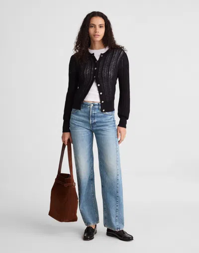 Madewell Pieced Barrel-leg Jeans In Blue