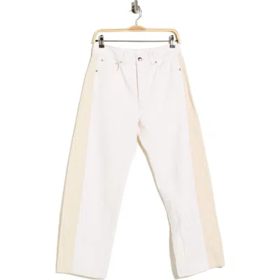 Madewell Pieced Barrel Leg Jeans In Neutral