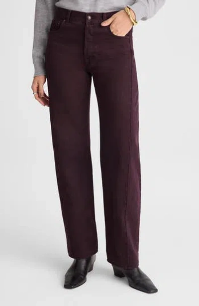 Madewell Pieced Barrel Leg Jeans In Brown