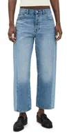Madewell Pieced Barrel-leg Jeans In Redlands Wash Redlands Wash In Redlands Wash