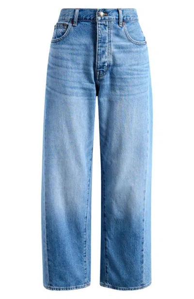 Madewell Pieced Oversize Barrel Leg Jeans In Redlands Wash