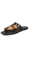 Madewell Pietro Pasha Toe Loop Sandal In True Black
