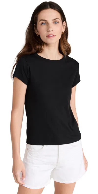 MADEWELL SUPIMA RIB TEE TRUE BLACK