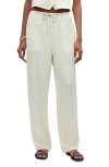 Madewell Pintuck Slim Pull-on Pants In Cake Batter