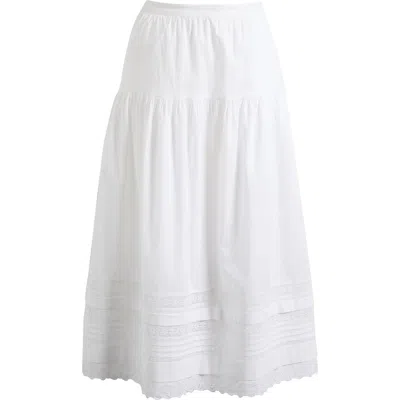 Madewell Pintucked Midi Skirt In Multi