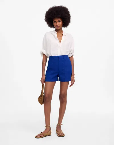 Madewell Pintucked Short In Bright Sapphire
