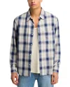 Madewell Plaid Button Down Work Shirt In Blue