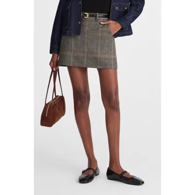 MADEWELL MADEWELL PLAID MINISKIRT