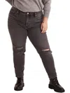 Madewell Plus Womens High-rise Destroyed Skinny Jeans In Multi