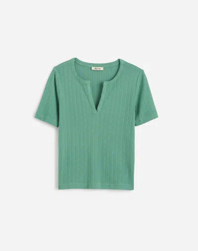 Madewell Pointelle Short-sleeve Crewneck Tee