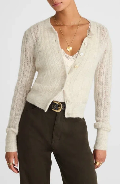 MADEWELL MADEWELL POINTELLE STITCH ALPACA BLEND CARDIGAN