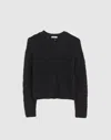 Madewell Pointelle-stitch Cardigan In Black