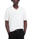 Madewell Pointelle Stitch Regular Fit Short Sleeve Sweater In Salt