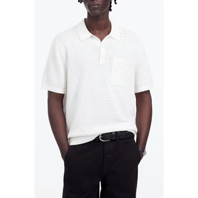 MADEWELL MADEWELL POINTELLE STITCH SWEATER POLO