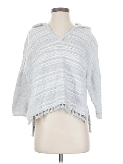 Pre-owned Madewell Poncho In Silver