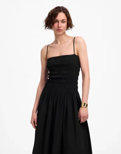 Madewell Poplin Smocked Maxi Dress