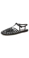 Madewell The Milano Fisherman Sandal In Dark Carob