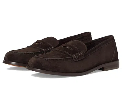 Madewell Porto Penny Loafers - Suede Women's Shoes Dark Carob: 10 M In Brown
