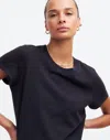 Madewell Premium Standard 01. The Shrunken Tee In Black Charcoal