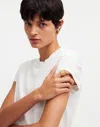 Madewell Premium Standard 01. The Shrunken Tee In Eyelet White