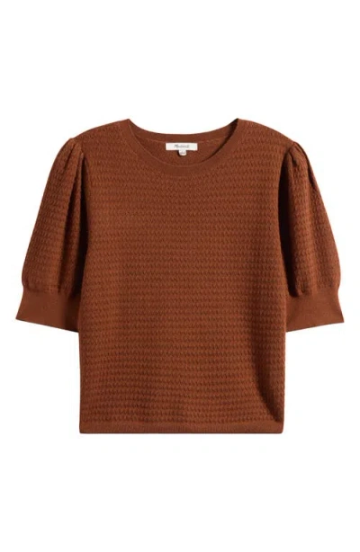 MADEWELL MADEWELL PUFF SLEEVE MERINO WOOL & SILK SWEATER